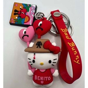 Hello kitty Benito vibes Keychain